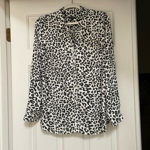 Talbots Animal Print Blouse